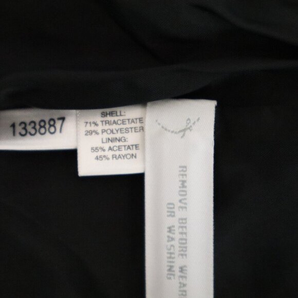 Ann Taylor Womens Feminine Fit Three Button Blazer Black Size 10 Notch Collar - Picture 5 of 8